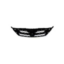 Parrilla superior delantera, cromada, compatible con Toyota Corolla 2011-2013.