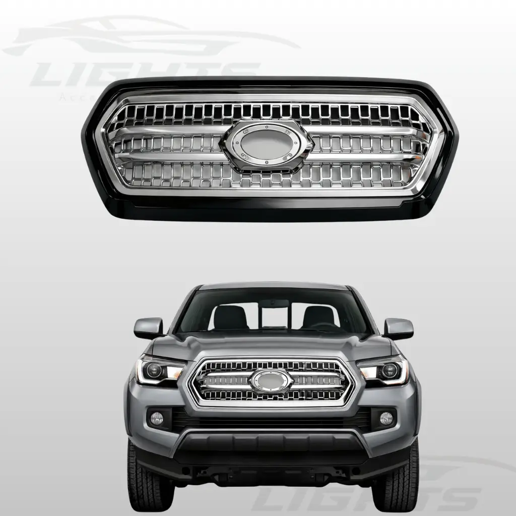 Parrilla delantera compatible con Toyota Tacoma 2016-2023.