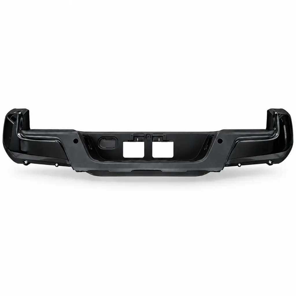 Bumper negro trasero para Toyota Tacoma 2016-2023.