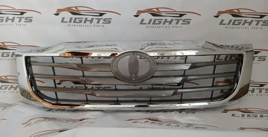 Parrilla frontal cromada compatible con Toyota Hilux 2012-2015.