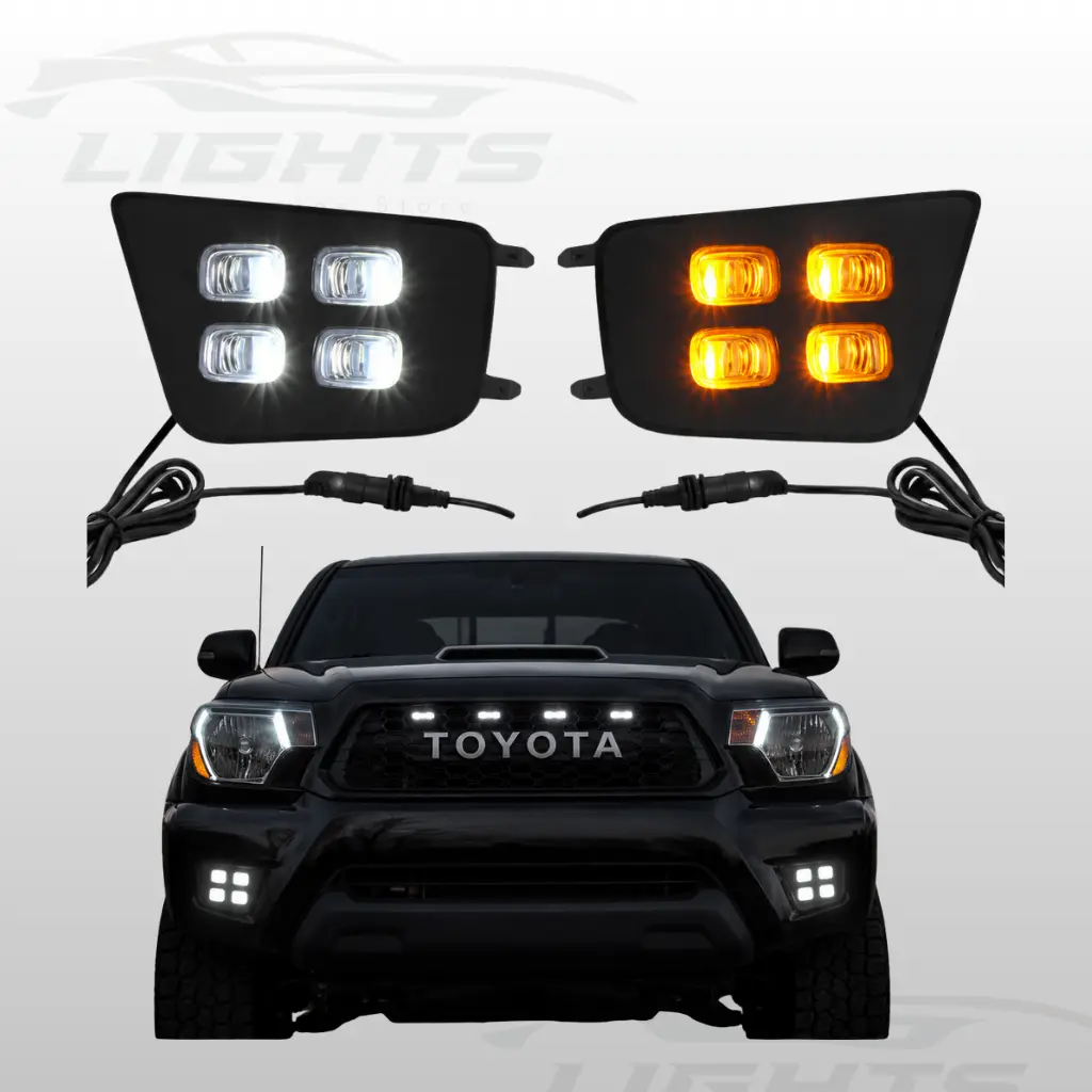 Set de neblineras LED 4 puntos para Toyota Tacoma 2012-2015.