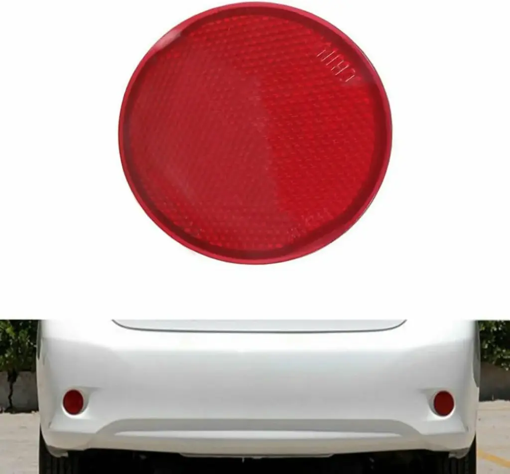 Reflector de luz del bumper trasero compatible con Toyota Corolla 2009-2010. 