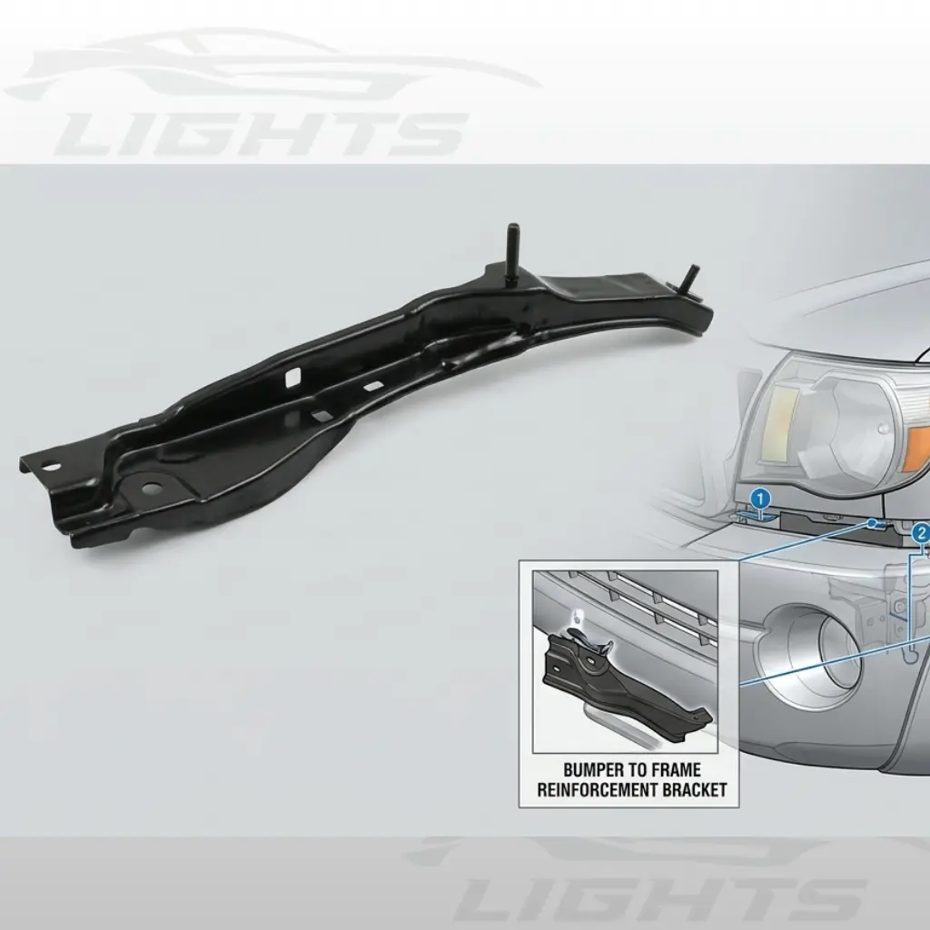 Filler o Soporte de Retención del Bumper Delantero, Toyota Tacoma 2005-2011 .