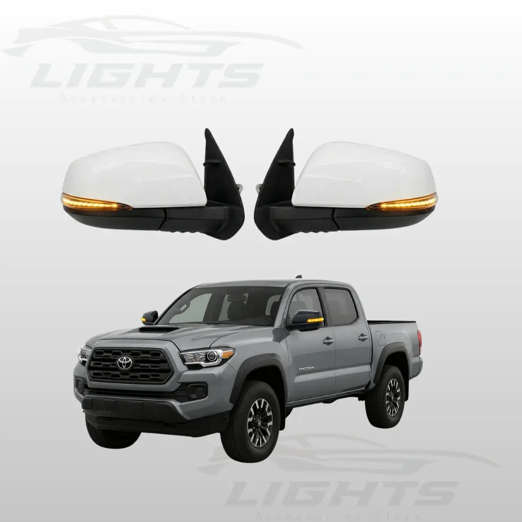 Retrovisores con luz de giro para Toyota Tacoma 2016-2023.