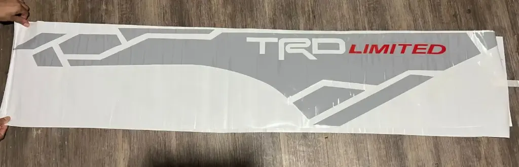 Sticker Toyota Tacoma TRD Sport gris/faldón