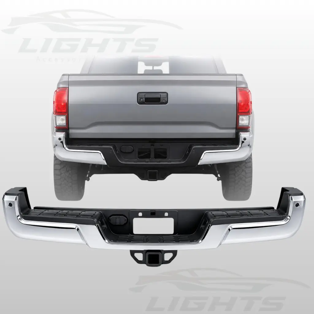Bumper Trasero Cromado para Toyota Tacoma 2016-2023.