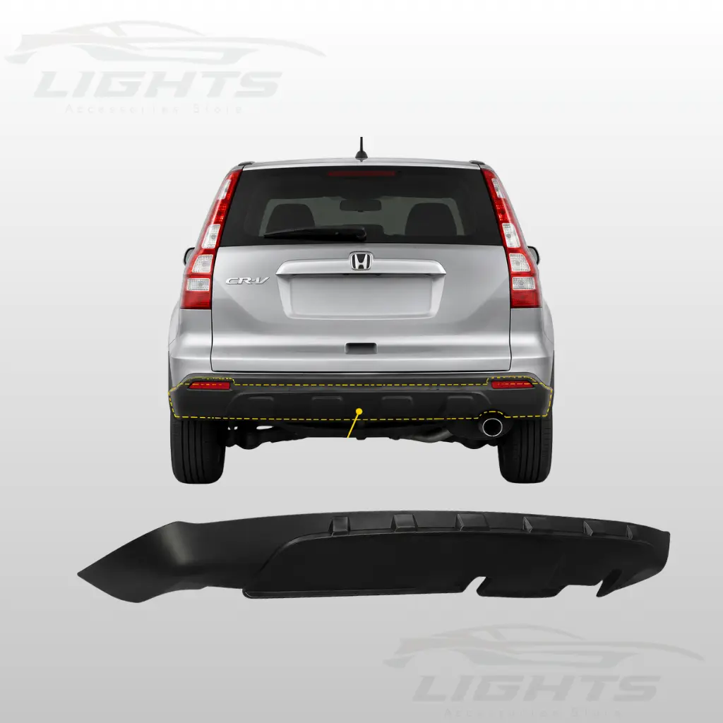Bumper inferior trasero compatible con Honda CR-V 2010-2011.