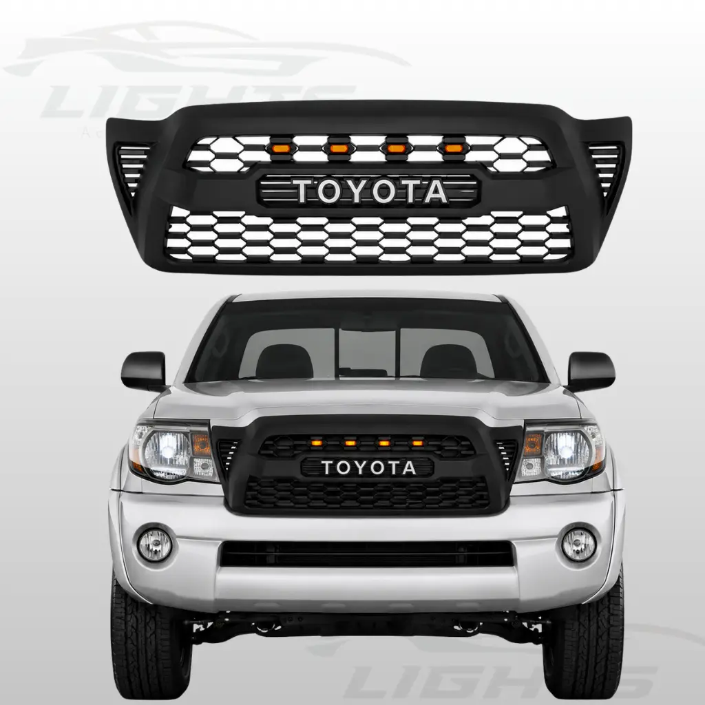 Parrilla con luces compatible con Toyota Tacoma 2005-2011