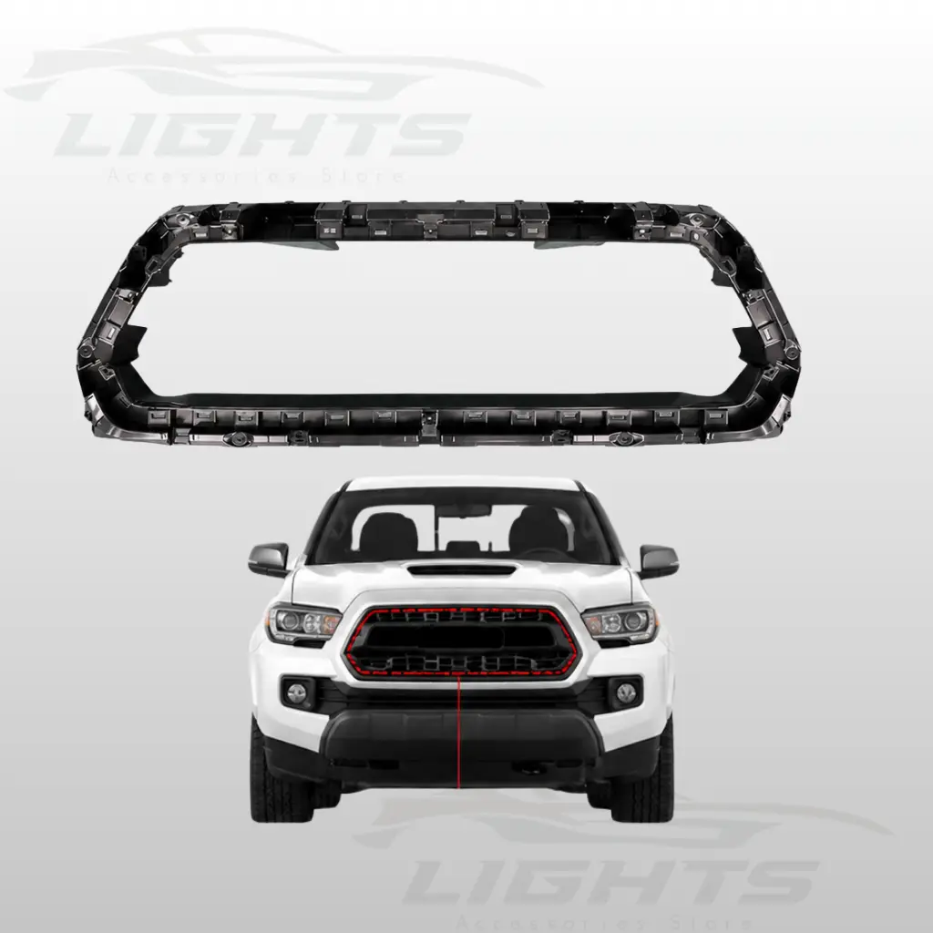Base interior de marco de parrilla compatible con Toyota Tacoma 2016-2023