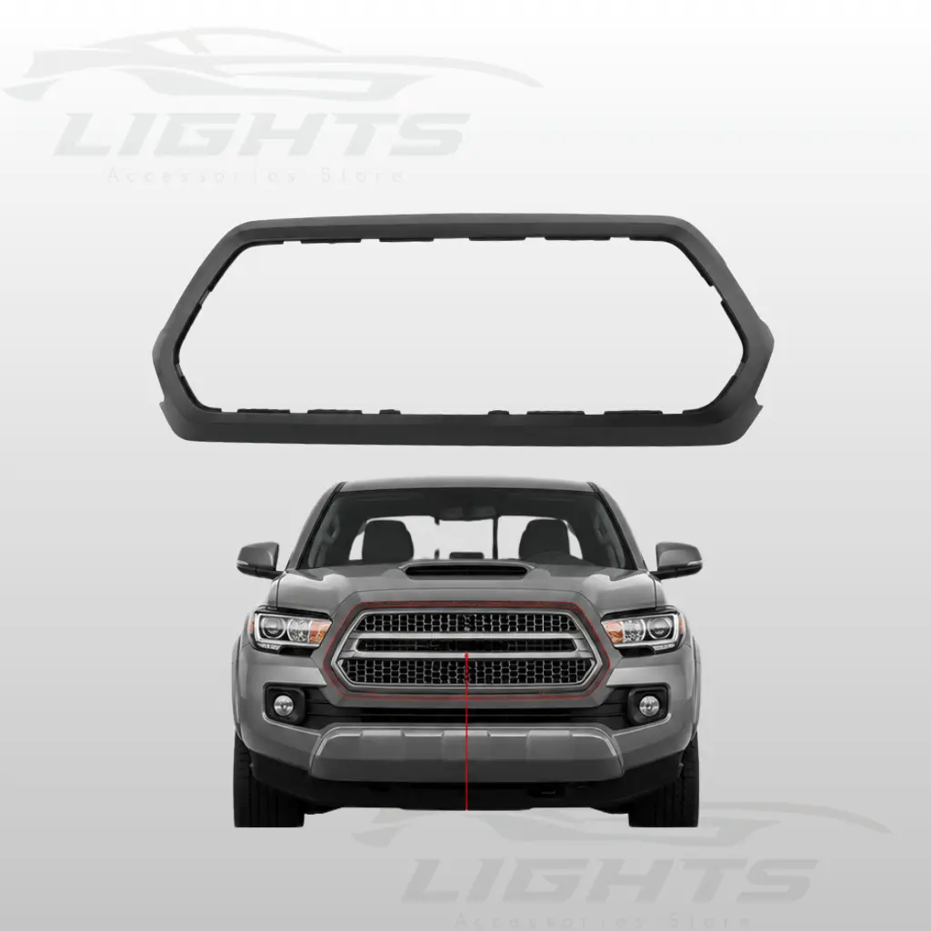 Marco exterior de parrilla compatible con Toyota Tacoma 2016-2023