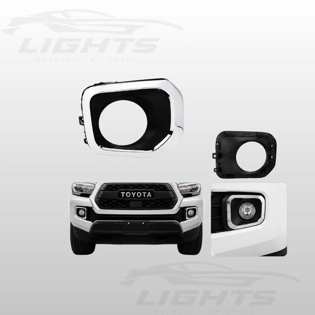 Cobertor cromado de halógena para Toyota Tacoma 2016-2023.