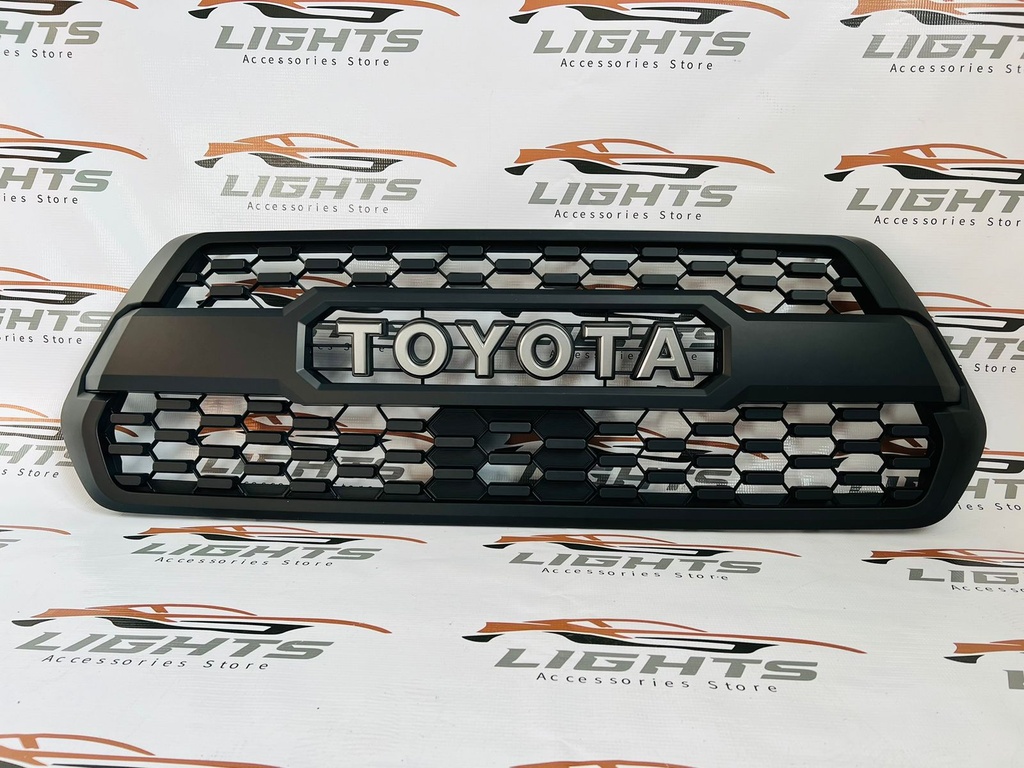 Parrilla delantera estilo TRD, compatible con Toyota Tacoma 2016-2020.