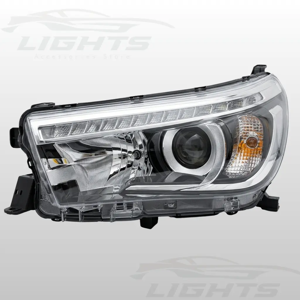 Focos LED compatibles con Toyota Hilux 2016-2020.