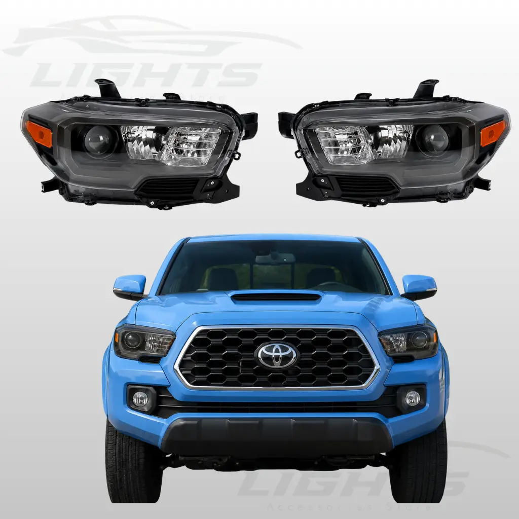 Foco blackhousing compatible con Toyota Tacoma 2016-2023 .