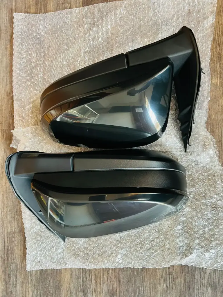 Espejo retrovisor negro, compatible con Toyota Hilux 2016-2021.