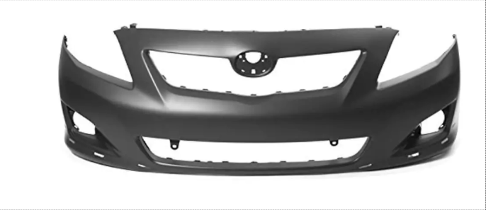 Bumper delantero compatible con Toyota Corolla SE 2009-2010 (con agujero de spoiler).