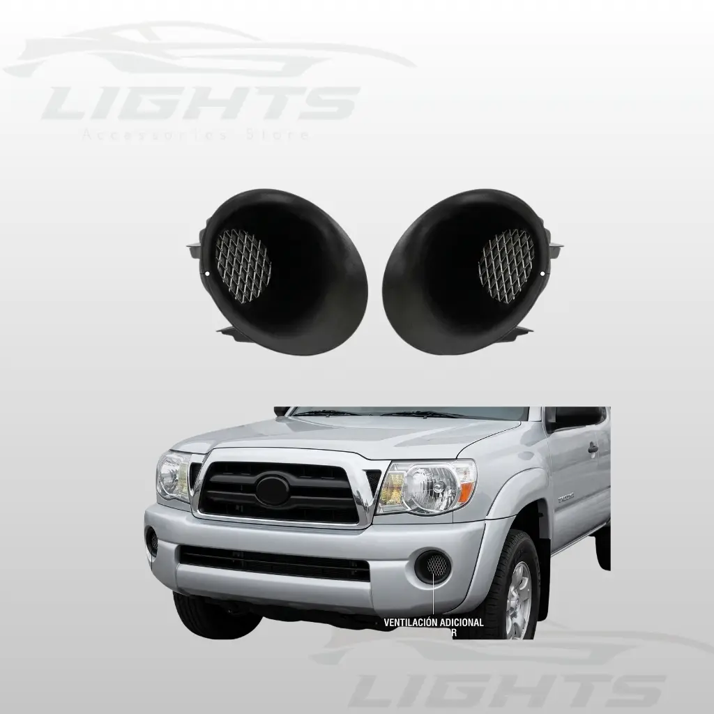 Tapones de bumper delantero compatible con Toyota Tacoma 2005-2011.