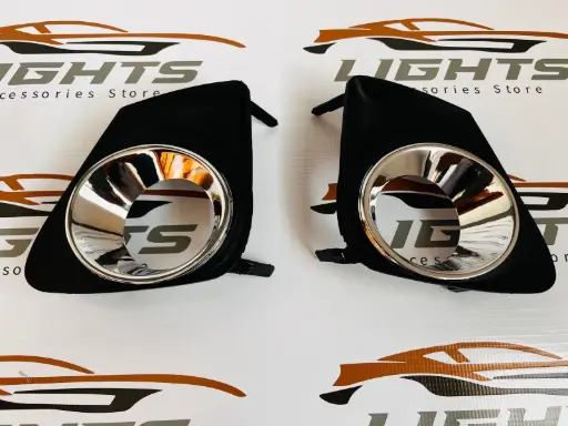 Cobertor de halógena, cromado, compatible con Toyota Corolla 2011-2013. 