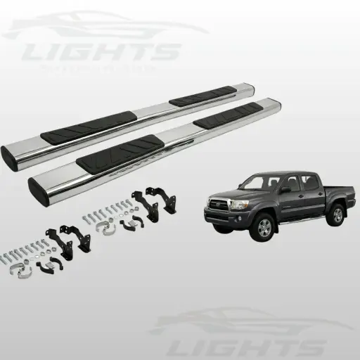 [TYT-TACOMA-0511-046] Gradas cromadas para Toyota Tacoma 2005-2023 doble cabina.