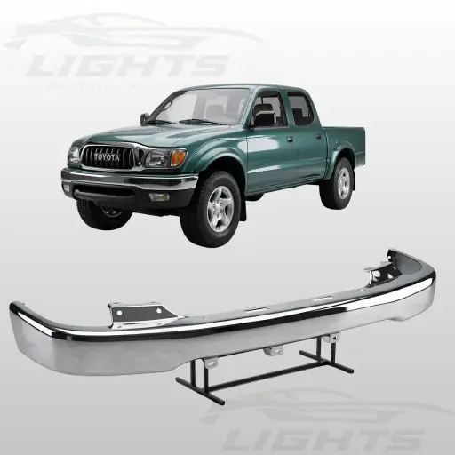 [TYT-TACOMA-0104-015] Bumper delantero cromado compatible con Toyota Tacoma 2001-2004.