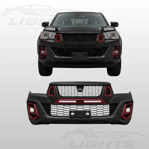 [TYT-HILUX-1620-044] Bumper delantero compatible con  Toyota Hilux 2016-2020.