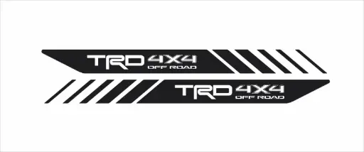 [TYT-TACOMA-ST09-NEW] Sticker Toyota Tacoma TRD 4X4 negro/faldón