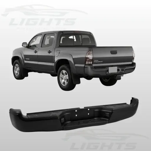 [TYT-TACOMA-0511-045-NEW] Bumper trasero negro compatible con Toyota Tacoma 2005-2015