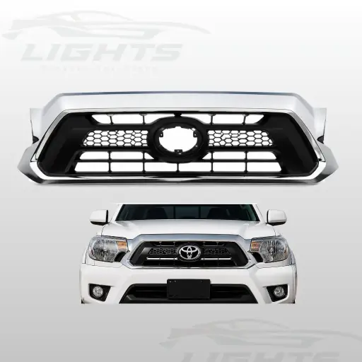 [TYT-TACOMA-1215-001-NEW] Parrilla frontal cromada compatible con Toyota Tacoma 2012-2015