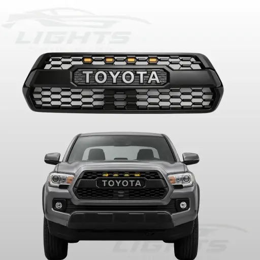 [TYT-TACOMA-1623-077-NEW] Parrilla TRD con luces compatible con Toyota Tacoma 2016-2023